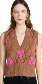 GANNI Harlequin Knit Vest at Shopbop