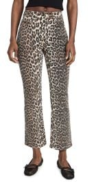 GANNI Print Denim Betzy Cropped Jeans Leopard 25 at Shopbop