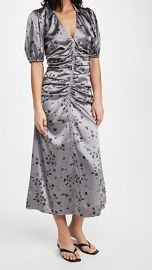 GANNI Silk Stretch Satin Dress at Shopbop