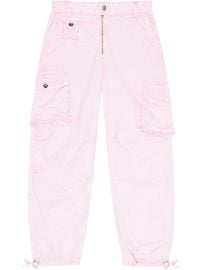 GANNI Straight Cargo Pants Pink at Farfetch