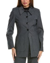 GANNI Stripe Blazer ShopSimon at Shop Simon