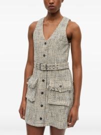 GANNI Tweed Mini Dress at Farfetch