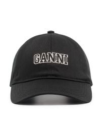 GANNI logo-embroidered Baseball Cap - at Farfetch