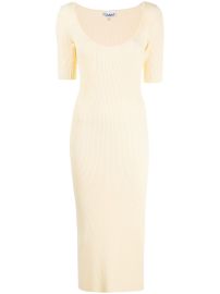 GANNI melange-effect Knit Dress - at Farfetch