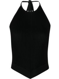 GANNI mxE9lange-effect Halter Top - at Farfetch