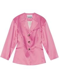 GANNI single-breasted Blazer - at Farfetch