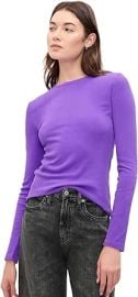 GAP Women's Long Sleeve Essential Ribbed Top at Amazon
