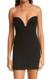 GAUGE81 Morales Rib Merino Wool Blend Strapless Bodysuit at Nordstrom