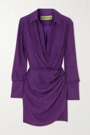 GAUGE81 Naha wrap-effect silk mini shirt dress NET-A-PORTER at Net a Porter