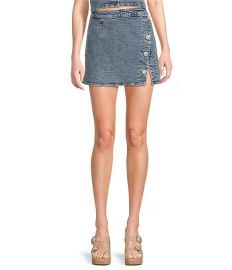 GB Coordinating Denim Mini Skirt Dillardx27s at Dillards