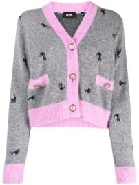 GCDS Kittho wool-blend Cardigan Grey at Farfetch