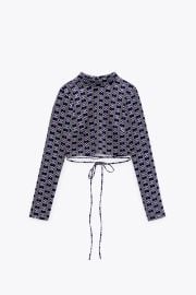 GEOMETRIC PRINT CROP TOP - only one   United States at Zara