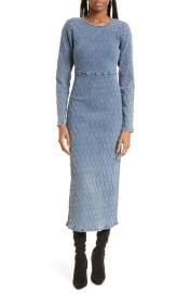 GESTUZ Rozeringz Long Sleeve Denim Dress at Nordstrom