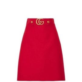  GG Buckle Skirt by Gucci at Net A Porter