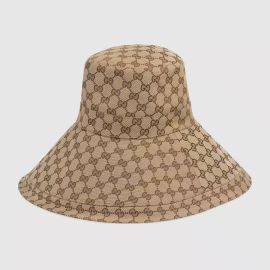 GG Canvas Wide Brim Hat by Gucci at Gucci