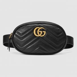 GG Marmont matelassé leather belt bag at Gucci