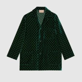 GG Velvet Shirt by Gucci at Gucci