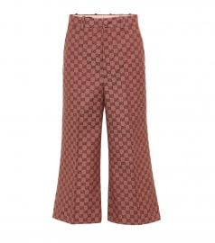 GG jacquard pants at Mytheresa