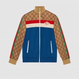 GG technical jersey jacket at Gucci