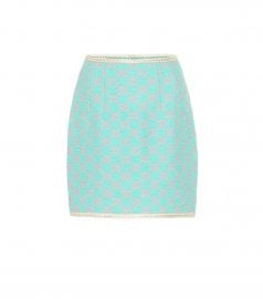 GG tweed miniskirt at Mytheresa