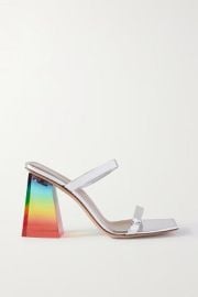 GIANVITO ROSSI 85 metallic leather sandals NET-A-PORTER at Net a Porter