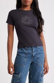 GOLDEN HOUR Star Cluster Rhinestone Cotton Baby Tee at Nordstrom