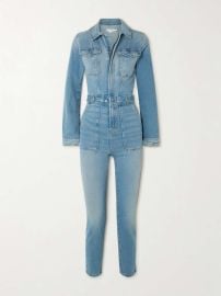 GOOD AMERICAN Fit For Success denim jumpsuit NET-A-PORTER at Net a Porter