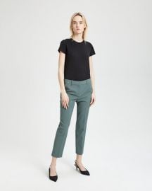 GOOD WOOL CLASSIC SLIM CROP PANT at Theory