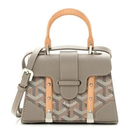 GOYARD Goyardine Structure Nano Saigon Grey 1355112 FASHIONPHILE at Fashionphile