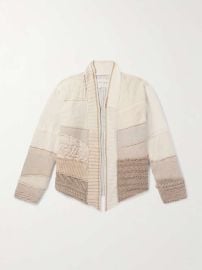 GREG LAUREN Patchwork Wool and Cotton-Blend Cardigan for Men MR PORTER at Mr Porter