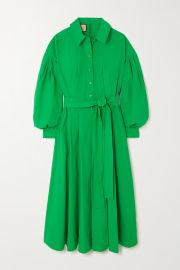 GUCCI Belted cotton-poplin shirt dress NET-A-PORTER at Net a Porter