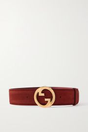 GUCCI Blondie suede belt NET-A-PORTER at Net a Porter