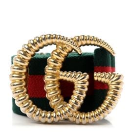 GUCCI Canvas Torchon Double G Web Belt 75 30 Verde 1193887 FASHIONPHILE at Fashionphile