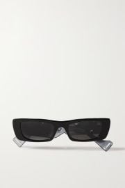 GUCCI EYEWEAR Rectangular-frame acetate sunglasses NET-A-PORTER at Net a Porter