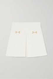 GUCCI Love Parade embellished cotton-twill skirt NET-A-PORTER at Net a Porter