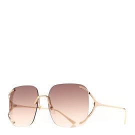 GUCCI Metal Oversized Sunglasses GG0646S Gold Brown 1298414 FASHIONPHILE at Fashionphile