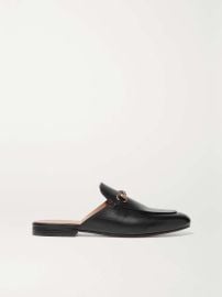 GUCCI Princetown horsebit-detailed leather slippers NET-A-PORTER at Net a Porter