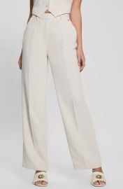 GUESS Adele Front Pleat Wide Leg Pants at Nordstrom