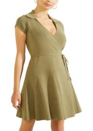 GUESS Alessia Polo Collar Wrap Dress  Reviews - Dresses - Women - Macys at Macys