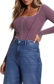 GUESS Blandine Corset Detail Sweater at Nordstrom