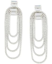 GUESS Crystal Draped Chandelier Earrings Reviews - Earrings - Jewelry Watches - Macys at Macys