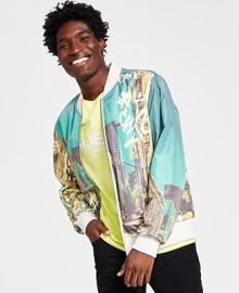 GUESS Mens Street Racer Reversible Bomber Jacket - Macys at Macys