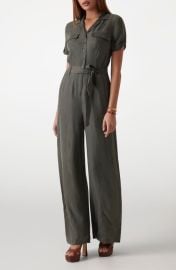 GUESS Nalini Tie Waist Jumpsuit at Nordstrom