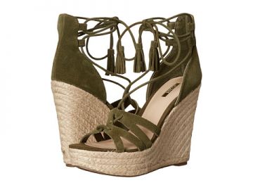 GUESS Ollina Green Suede at Zappos