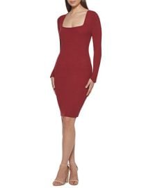 GUESS Ribbed-Knit Midi Dress  Reviews - Dresses - Women - Macys at Macys