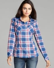 GUESS Shirt - Classic Plaid at Bloomingdales