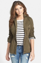 GUESS Studded Army Anorak at Nordstrom