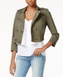 GUESS Traveler Cropped Jacket at Macys