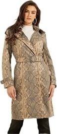 GUESS Women's Linda Trench Trenchcoat at Amazon