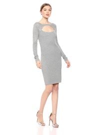 GUESS Women s Long Sleeve Allison Amory Sweater Dress at Amazon